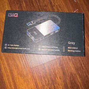 GiQ Grey Mini USB3.0 Docking Station